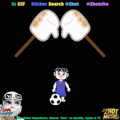 Two Marshmallows On Sticks With @Zhot @Zhotcita GIF
