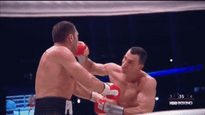 Two Men Are Boxing In A Ring With Hbo Boxing On The Bottom GIF