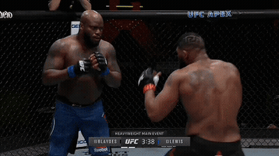 Two Men Are Fighting In A Boxing Ring With The Words Curtis Was Winning On The Bottom GIF