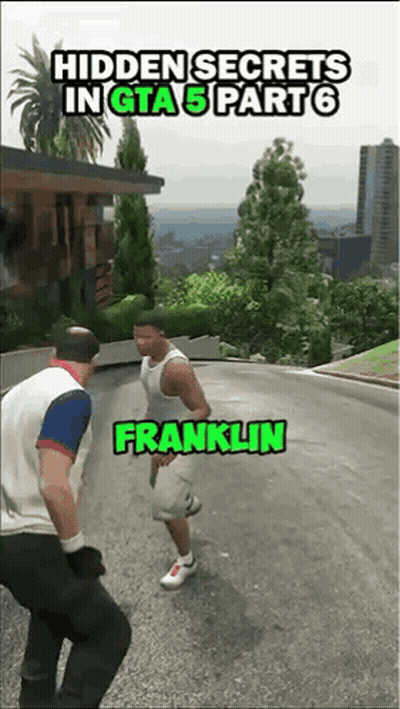 Two Men Are Playing A Video Game Called Hidden Secrets In Gta 5 Part 6 Franklin GIF