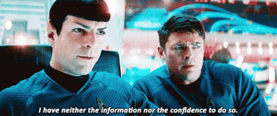 Two Men Are Sitting Next To Each Other And One Of Them Is Saying I Have Neither The Information Nor The Confidence To Do GIF