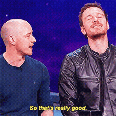 Two Men Are Standing Next To Each Other And One Of Them Is Saying So That 'S Really Good GIF