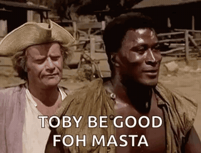 Two Men Are Standing Next To Each Other And One Of Them Is Wearing A Hat And The Other Is Without A Shirt . GIF