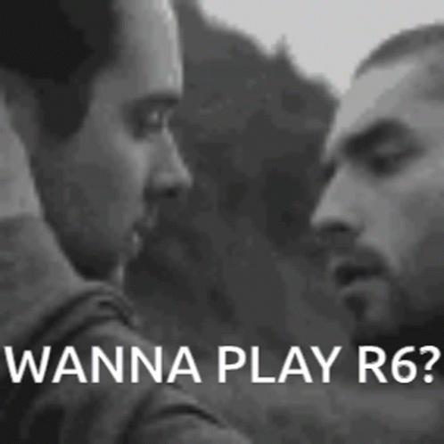 Two Men Are Standing Next To Each Other In A Black And White Photo . GIF