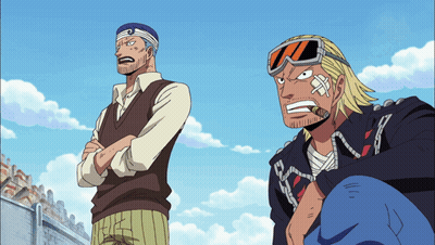 Two Men Are Standing Next To Each Other With One Wearing A Bandage On His Face GIF