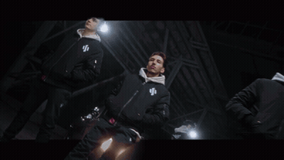 Two Men Are Standing Next To Each Other With The Word Bron In The Background GIF