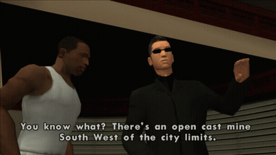Two Men Are Talking In A Video Game And One Of Them Says " You Know What " GIF