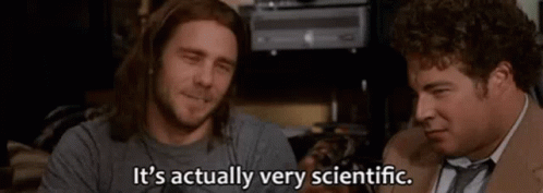 Two Men Are Talking To Each Other And One Of Them Is Saying `` It 'S Actually Very Scientific . '' GIF