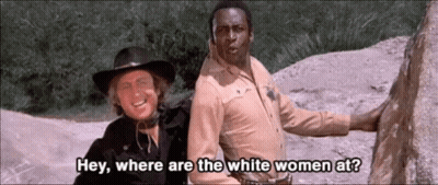 Two Men Asking Where The White Women Are GIF