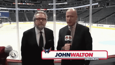 Two Men At Hockey Rink Johnwalton GIF