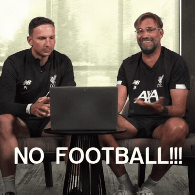Two Men At Laptop Saying No Football GIF