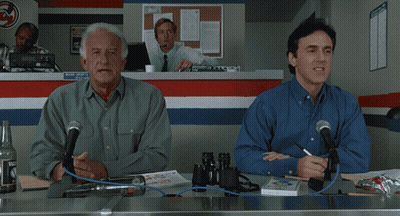 Two Men At Microphones Saying If That's Not Shaq That Baby's Outta GIF