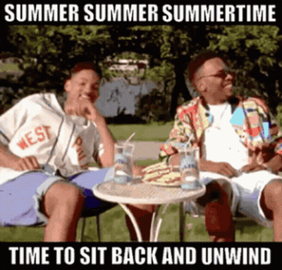 Two Men At Table Summer Summer Summertime GIF