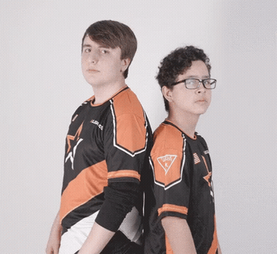 Two Men Back To Back Falcons Shirt GIF