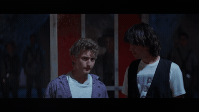 Two Men Be Excellent To Each Other GIF
