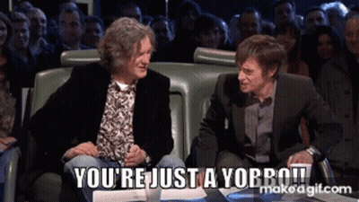 Two Men Before Crowd Saying You're Just A Yobro! GIF