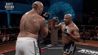 Two Men Boxing Championship GIF