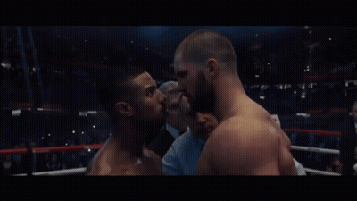 Two Men Boxing In Ring GIF