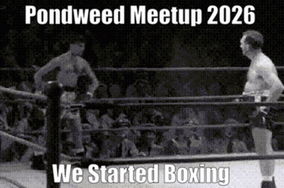 Two Men Boxing In Ring Pondweed Meetup 2026 We Started Boxing GIF