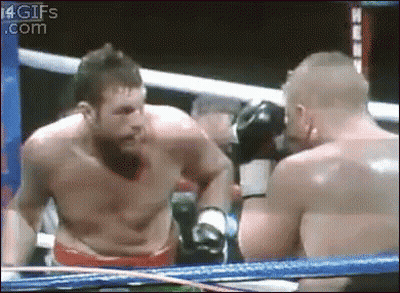 Two Men Boxing In Ring With 4Gifs.com GIF