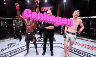 Two Men Boxing In Ring With Canhagen GIF