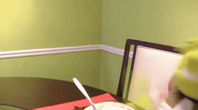 Two Men Boxing In Ring With Scary Mouse GIF