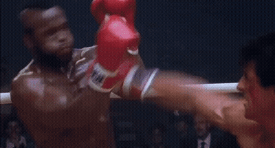 Two Men Boxing In Ring GIF
