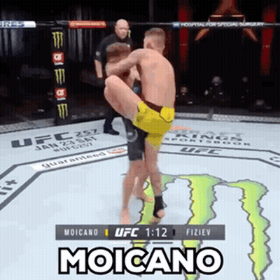 Two Men Boxing Moicano GIF