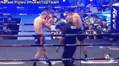 Two Men Boxing Rafael Fiziev Phuket Top Team GIF