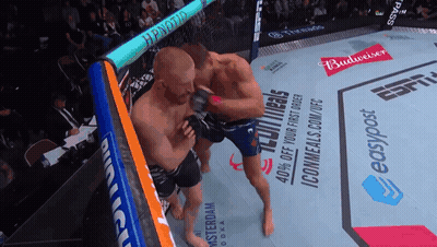 Two Men Boxing Ring Budweiser Ad GIF