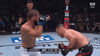 Two Men Boxing Ring Shots In Every Can GIF