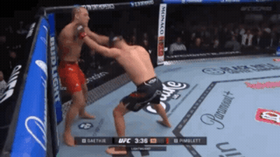 Two Men Boxing With Bud Light Banner GIF