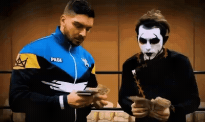 Two Men Counting Money GIF