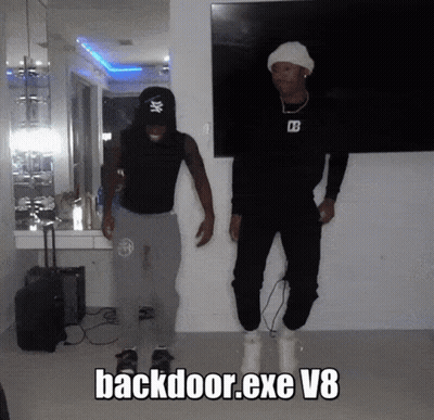 Two Men Dancing Backdoor.exe V8 GIF