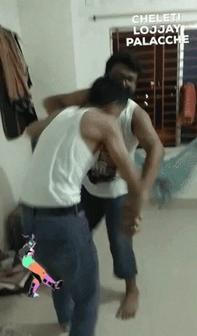 Two Men Dancing Cheleti Lojjay Palacche GIF