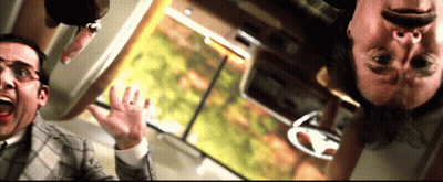 Two Men Dancing In Front Of Champ Kind Sports Mural GIF