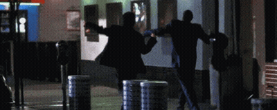 Two Men Dancing In Front Of I Sign GIF