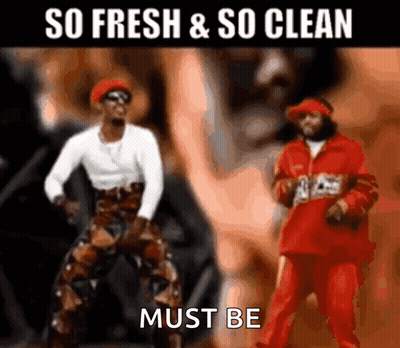 Two Men Dancing So Fresh And So Clean GIF