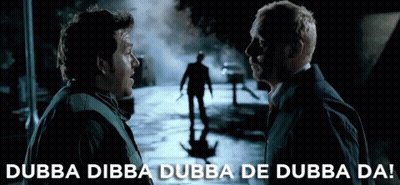 Two Men Dubba Dubba Dubba De Dubba Da GIF