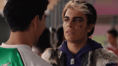 Two Men Facing Each Other One With Face Tattoo GIF