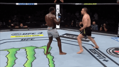 Two Men Fighting Boxing Ring Monster Energy Logo GIF