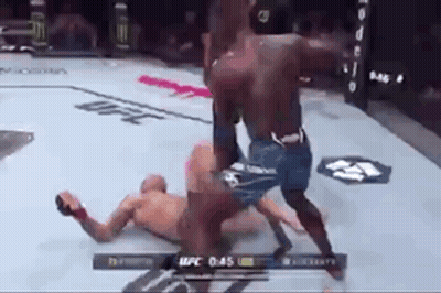 Two Men Fighting Boxing Ring One Down GIF