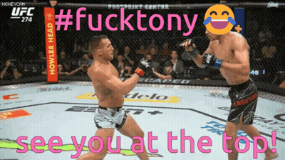 Two Men Fighting Boxing Ring See You At The Top GIF