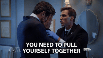 Two Men Fighting In Bathroom You Need To Pull Yourself Together GIF