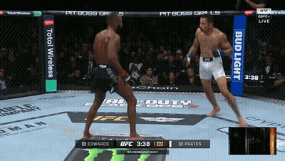 Two Men Fighting In Boxing Ring GIF