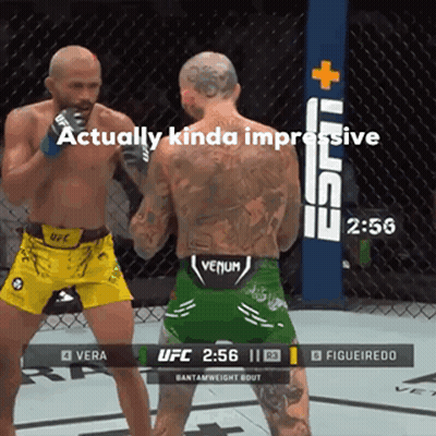 Two Men Fighting In Boxing Ring Actually Kinda Impressive GIF