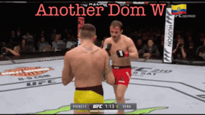 Two Men Fighting In Boxing Ring Another Dom W GIF