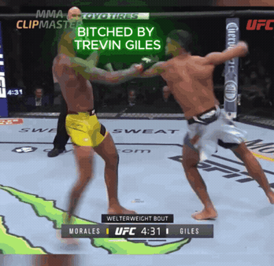 Two Men Fighting In Boxing Ring Bitched By Trevin Giles GIF