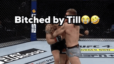 Two Men Fighting In Boxing Ring Bitches By Till GIF