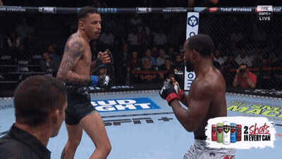 Two Men Fighting In Boxing Ring GIF